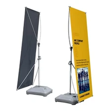 30" x72" Heavy-Duty Outdoor Water Refilled Double Sided Display X Banner Stand