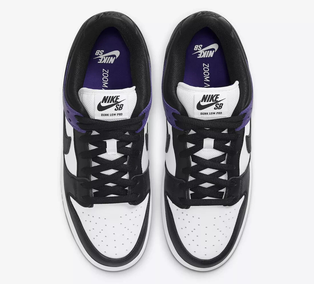 Nike Dunk Low SB ホワイト/パープル Nike Dunk Low Retro New Purple White With Mens Sz 10.5 | eBay