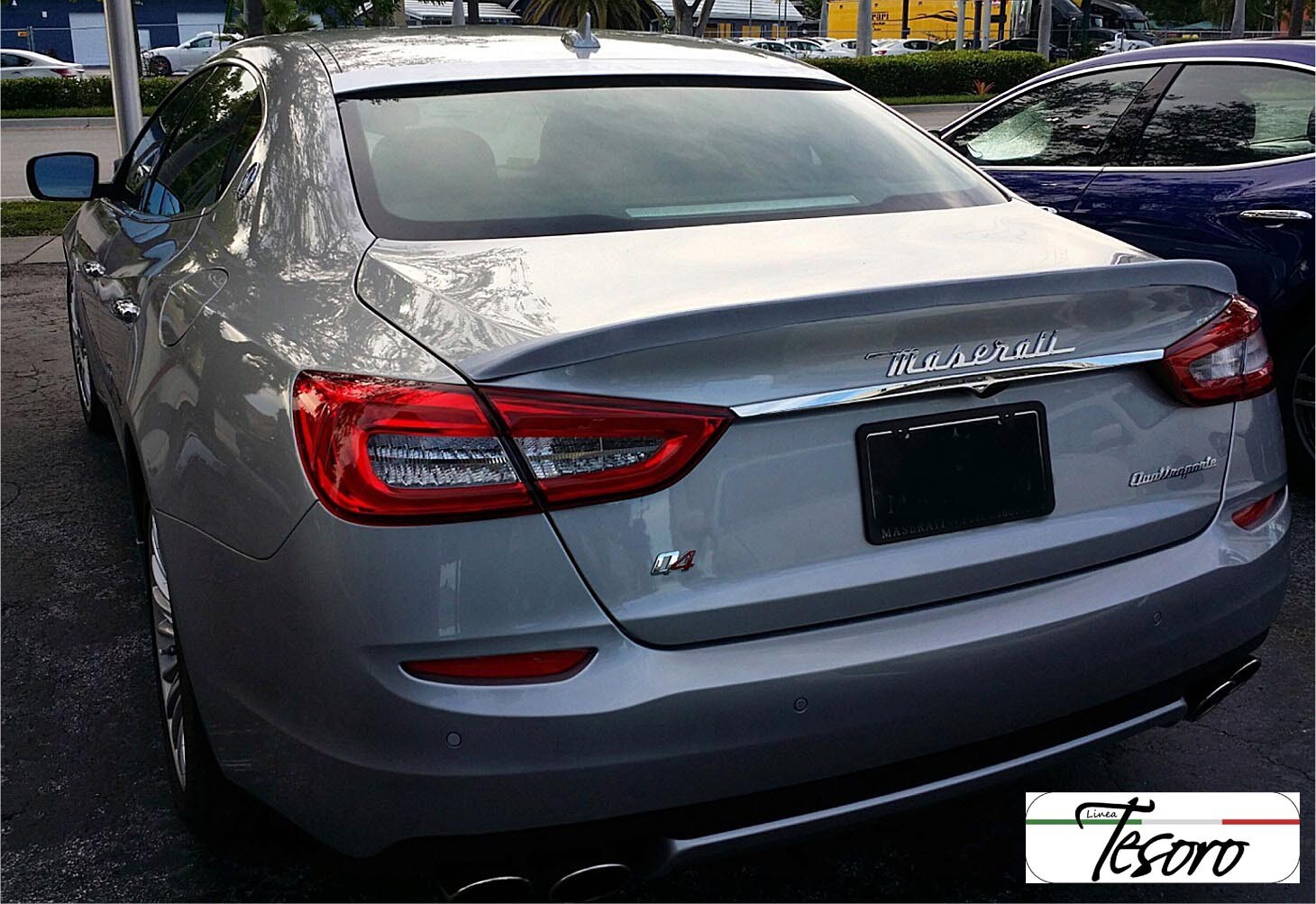 2013- 24 Maserati Quattroporte Tesoro rear Roof Glass Spoiler Made in USA