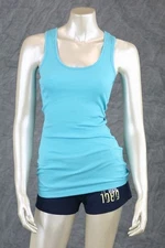 Plus Size Active Basic Classic Soft Ribbed Racer Back Tank Top 1XL-3XL