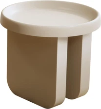 Round Side Table, Modern End Table,Metal Accent Table,Small Coffee Table,Unique