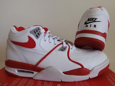 Nike Air Flight 89 LE White-University Red-White Sz 11.5 [819665