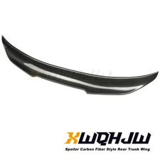 Carbon Style Rear Trunk Spoiler Lip For BMW F10 5 Series M5 2011-2017 Sedan PSM