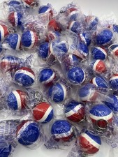 Lote de 10 Llaveros Bola Promocionales Pepsi De Colección Sellados NOS Pepsi Challenge Rojo Azul