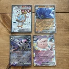 Pokemon Obsidian Flames EX Bundle x4 - Eiscue 210/197 Glimmora 122/197 156/197