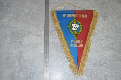 FANION MILITAIRE 72 EME REGIMENT D'ARTILLERIE - Photo 1/2