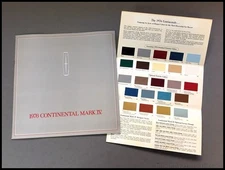 1976 Lincoln Continental Mark IV 20-page Vintage Car Sales Brochure Catalog SET
