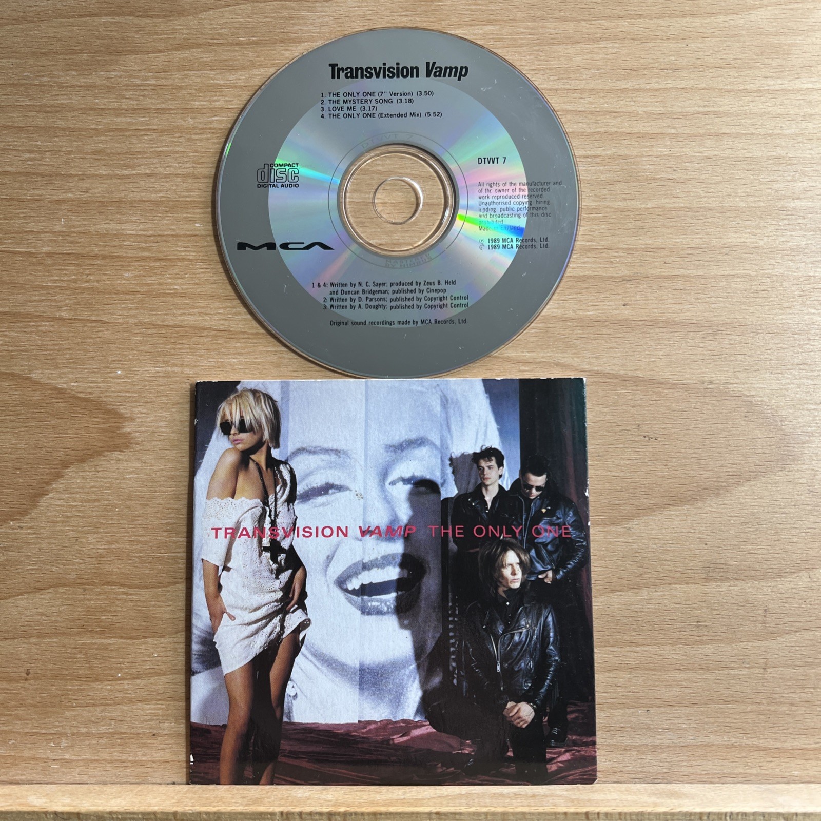 Transvision Vamp - The Only One (CD, Single) 1989