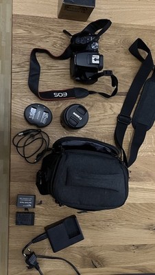 Canon EOS 250D 21,4MP Digitalkamera - Schwarz (Kit mit  EF-S 18-55mm IS STM...