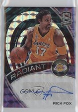 2019-20 Spectra Radiant Signatures Interstellar Prizm 48/49 Rick Fox Auto zr0