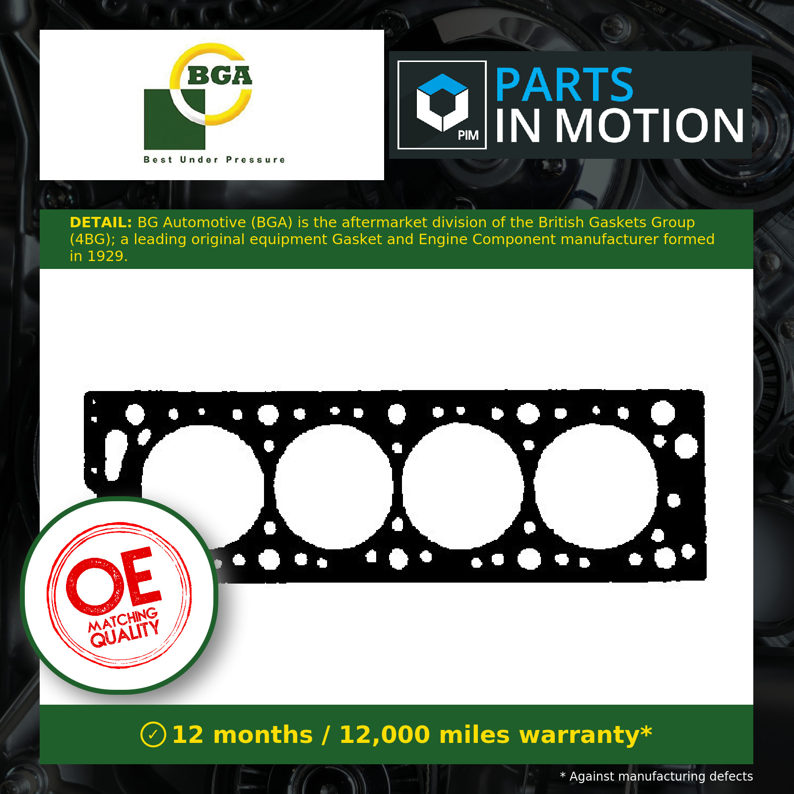Cylinder Head Gasket fits PEUGEOT 309 1.6 1.9 85 to 93 BGA 020935 0209L8 020920