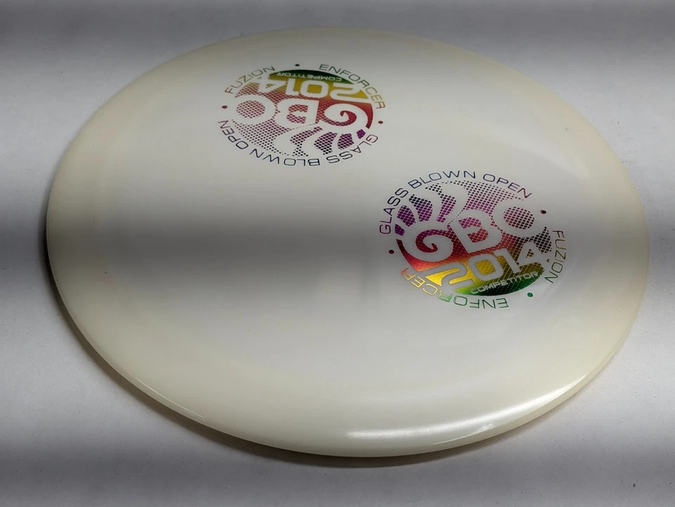 Dynamic Discs X-OUT Fuzion Enforcer 175g White Old Run Distance Driver Stable - Image 2 of 4