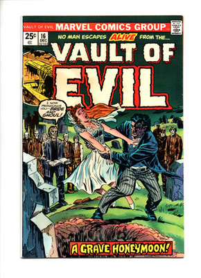 VAULT OF EVIL #16 VG 4.0 REPRINTS WORLD OF SUSPENSE #1 BILL EVERETT ART