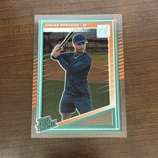Josuar Gonzalez -2025 Donruss  Clearly Acetate Rated Prospect #178 Giants