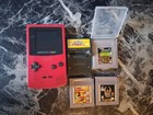 Game Boy Color Console Bundle Tested W/ Games Pokémon Berry Pink Red