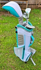 Top Flite Junior Golf Club Set w/ Driver, Hybrid, 7 Iron, Putter & Stand Bag RH