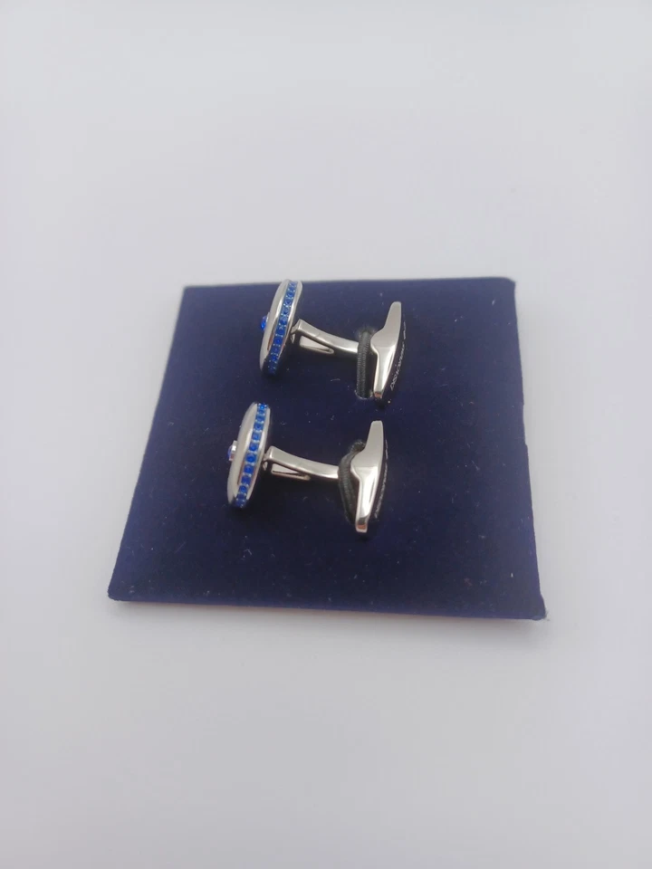 Swarovski Crystal The Water Element Cufflinks, Blue, Rhodium Plated - Image 2 of 4