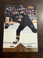 1996-97 Mario Lemieux Pinnacle hockey card #86 - Pittsburgh Penguins