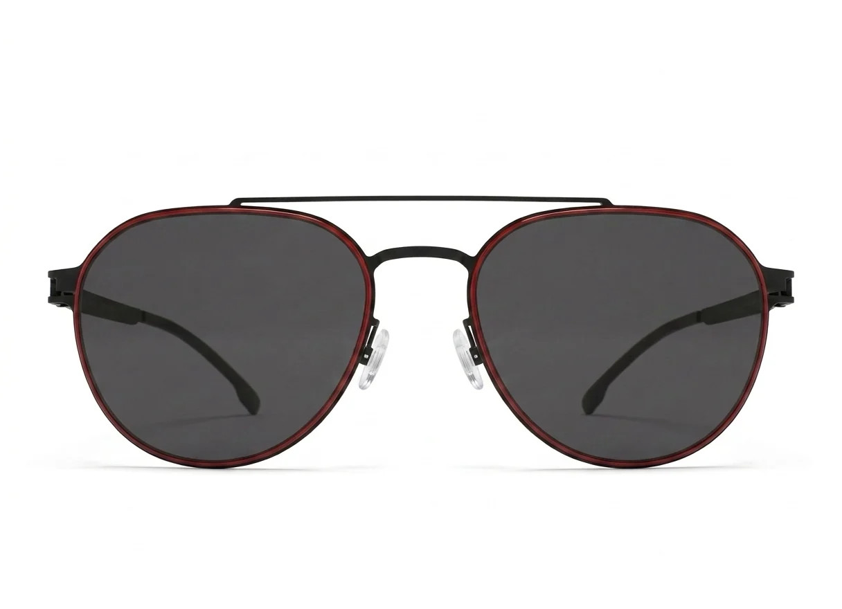 Mykita ML04 002 Black 50-23mm Sunglasses Pilot Authentic image 2