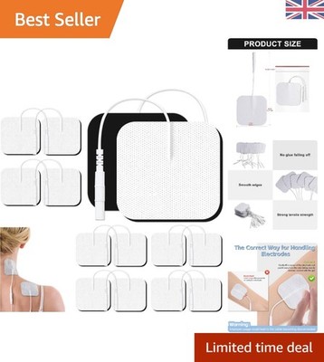 Hochwertiges 12-teiliges TENS Pads Set - kompatibel mit Auvon und Revitive Geräten