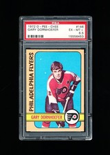 1972 OPC HOCKEY 146 GARY DORNHOEFER PSA 6.5 EX-MINT+ FLYERS