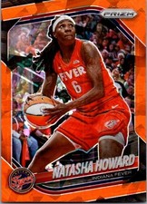 Natasha Howard #54 2025 Panini Prizm WNBA Orange Cracked Ice Prizm Indiana Fever