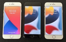 Lot of 3 Apple iPhone 7 A1660 Network and iCloud Unlocked 32GB Grade C