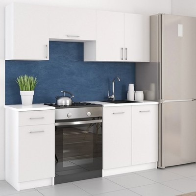 KÜCHE 180cm KÜCHENZEILE KÜCHENBLOCK MODERN  Einbauküche weiss matt