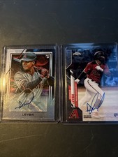 2020 Topps Chrome - Rookie Autographs Domingo Leyba And Topps Fire Auto