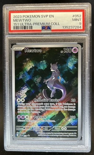 2023 Pokemon SV Black Star Promos Mewtwo #052 PSA 9