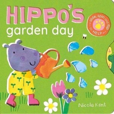 Nicola Kent Hippo's Garden Day (Kartonbuch) Funtime Felt (US IMPORT)