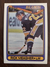 Rick Meagher 1990 Topps #125 St. Louis Blues NHL Hockey Card