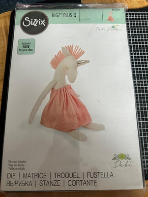 Sizzix Bigz Plus Q die Debi Potter Einhorn Softee 662506 RAR