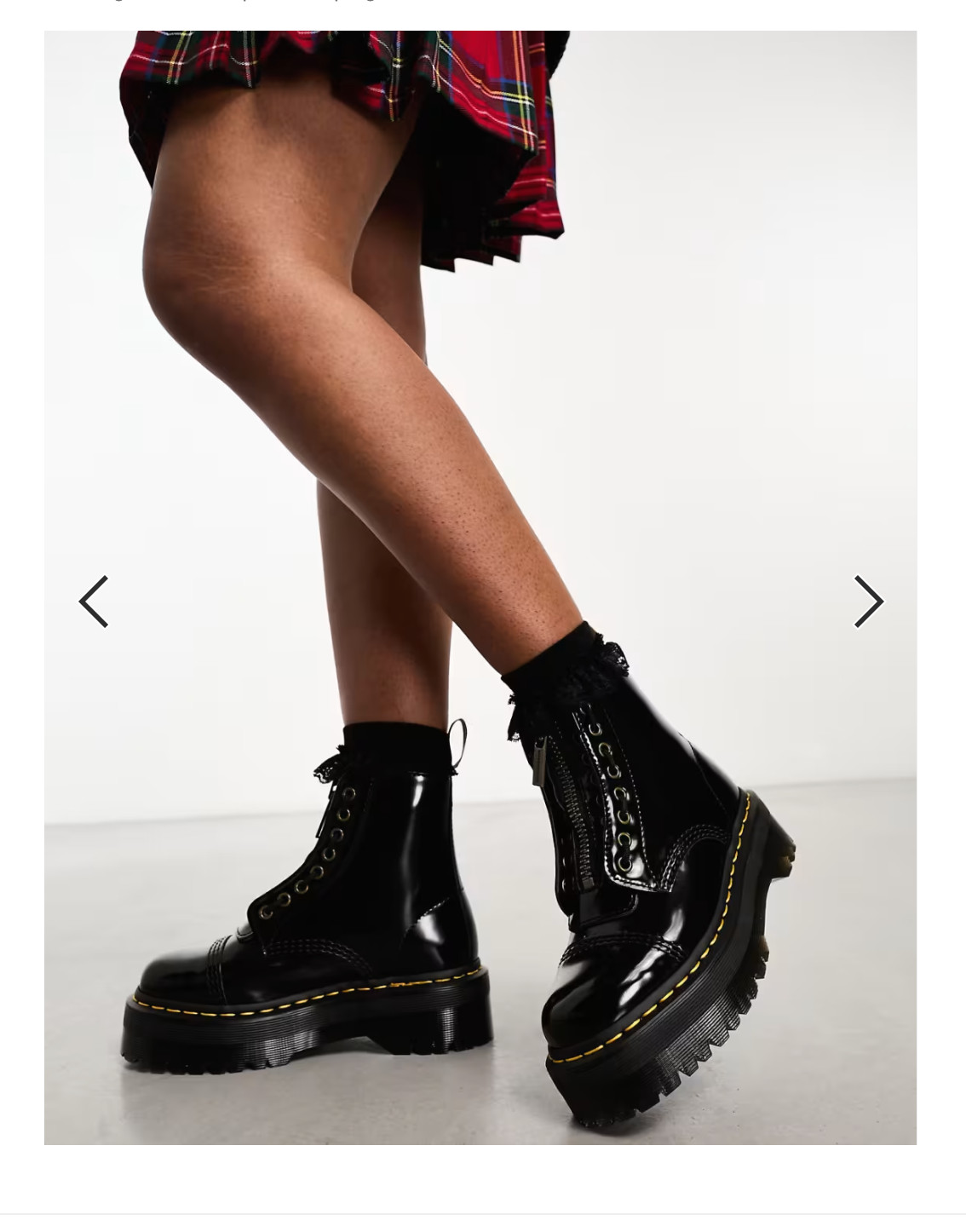 Dr Martens Sinclair Zip Up Vegan Black Oxford Platform MSRP$280 STYLISH, COMFY ! image 9