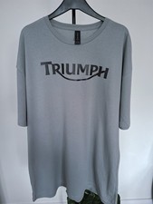 Men's Triumph Logo TShirt Size 2xl Brand New Dark Grey Colour