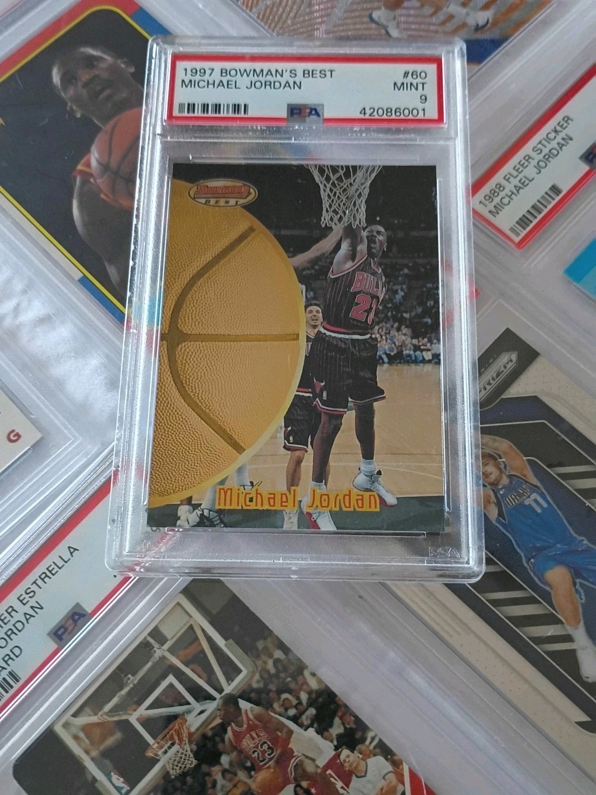 Michael Jordan 1997 Bowman's Best #60 PSA 9 Mint