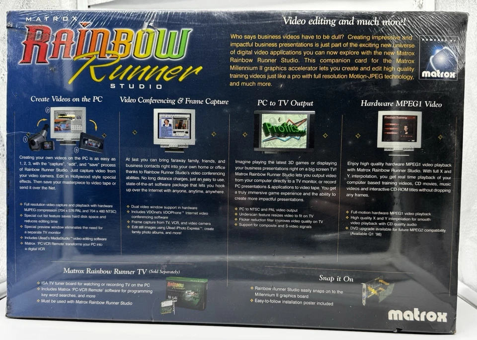 Matrox Rainbow Runner Studio for Matrox Millennium II Graphic Board - Image 2 of 4