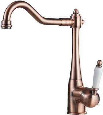 Kitchen Faucet Copper Bar Faucet 360 ° Swivel Single Handle Traditional Perio...