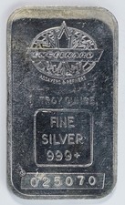 1981 Engelhard Canada Maple Leaf Logo 1 oz .999+ Fine Silver Vintage Bar