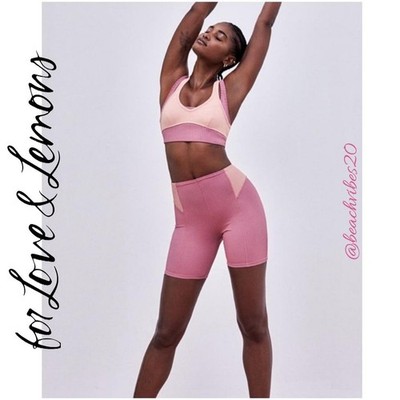 FOR LOVE & LEMONS Dani Biker Short Mauve NWT X-Small O-9