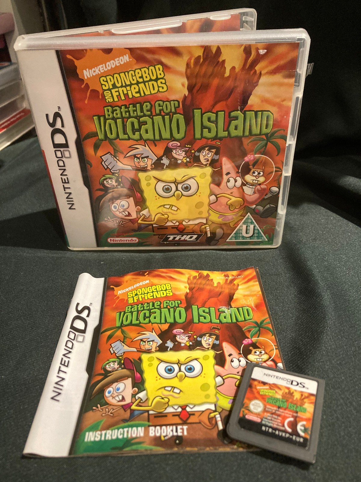 SpongeBob Battle for Volcano Island (DS) Complete with Manual
