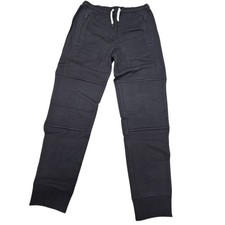 Hanna Andersson Slim Fit French Terry Double Knee Sweatpants 10 Black Joggers