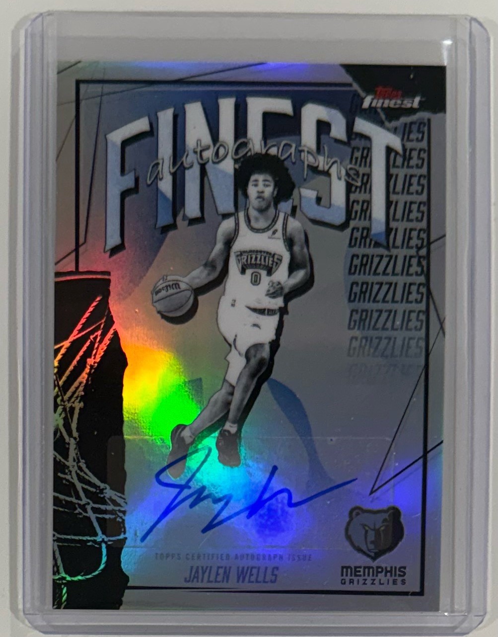 2025-26 Topps Finest Jaylen Wells Finest Autographs Auto Refractor