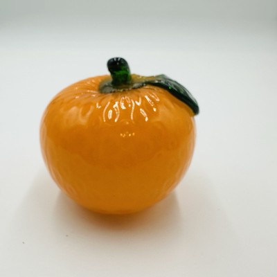 Art Glass Orange Fruit Vegetable Home Decor