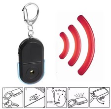 Whistle Activated Key Finder Keychain with Flashing Light