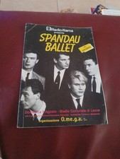 RARA LOCANDINA PUBBLICITÀRIA CONCERTO SPANDAU BALLET ANNI 80 LECCE