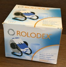 Rolodex Black Rotary Card File w/Box 66704 Wheel Office Desk Organizer 500   NEW
