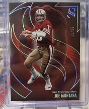 2025 Panini Silhouette - Joe Montana #53 Cracked Ice 7/25 - 49ers Legend