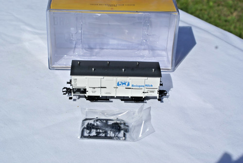 Brawa 48669 Milchwagen, DB, Breisgau Milch, AC Achsen, Märklin KK, OK | Condition: Gebraucht