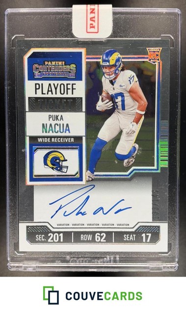 Puka Nacua 2023 Panini Contenders Rookie Ticket Autographs